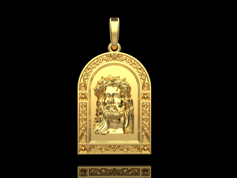 Jesus pendant model 678 3D Print Model