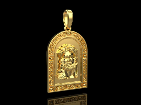Jesus pendant model 678 3D Print Model