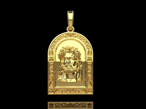 Jesus pendant model 678 3D Print Model
