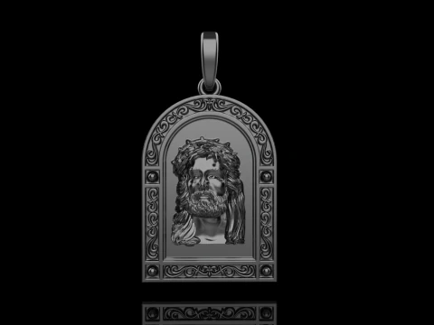 Jesus pendant model 678 3D Print Model