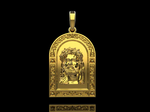 Jesus pendant model 678 3D Print Model
