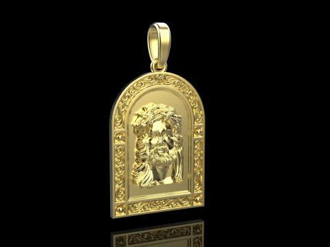 Jesus pendant model 678 3D Print Model