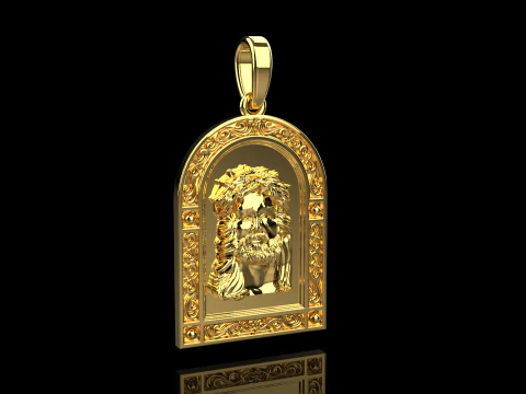 Jesus pendant model 678 3D Print Model