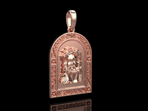 Jesus pendant model 678 3D Print Model