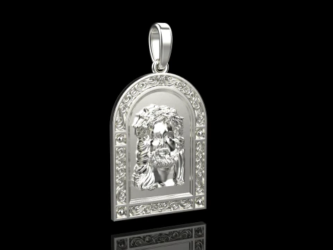 Jesus pendant model 678 3D Print Model