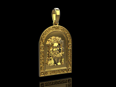 Jesus pendant model 678 3D Print Model