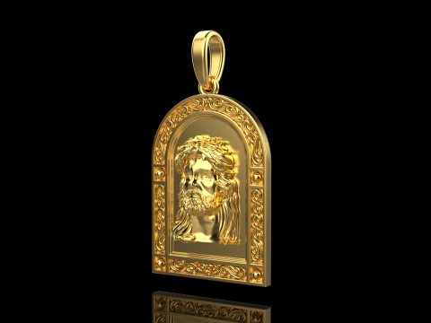 Jesus pendant model 678 3D Print Model