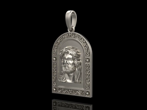Jesus pendant model 678 3D Print Model
