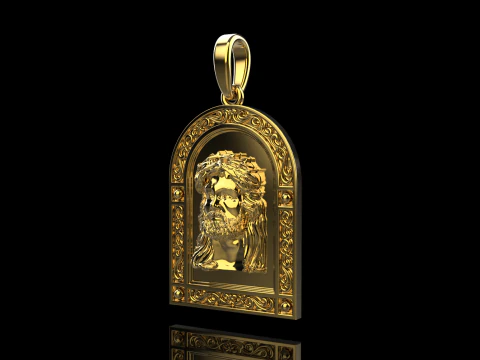 Jesus pendant model 678 3D Print Model