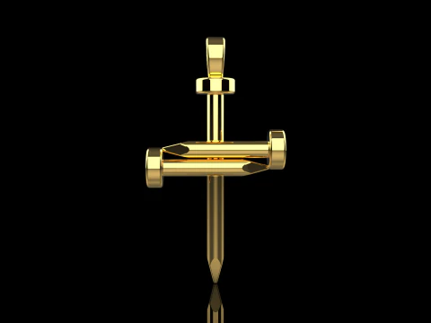 Nail cross model 675 3D Print Model