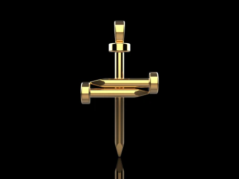 Nail cross model 675 3D Print Model