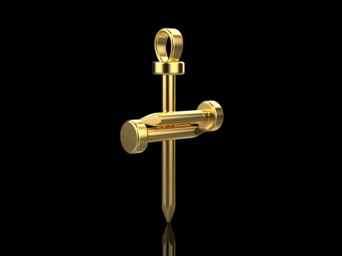 Nail cross model 675 3D Print Model