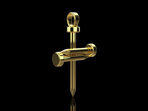 Nail cross model 675 3D Print Model