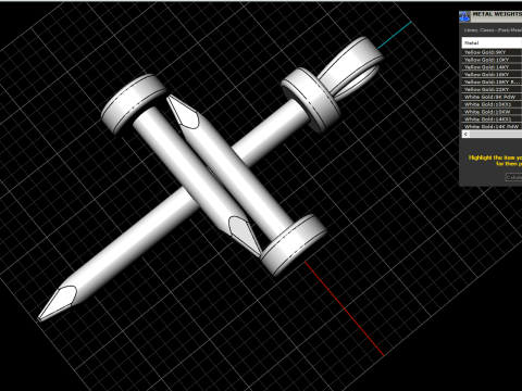 Nagelkreuz Modell 675 3D Druckmodell