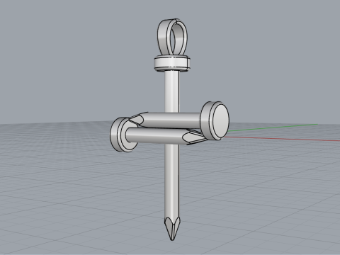 Nagelkreuz Modell 675 3D Druckmodell