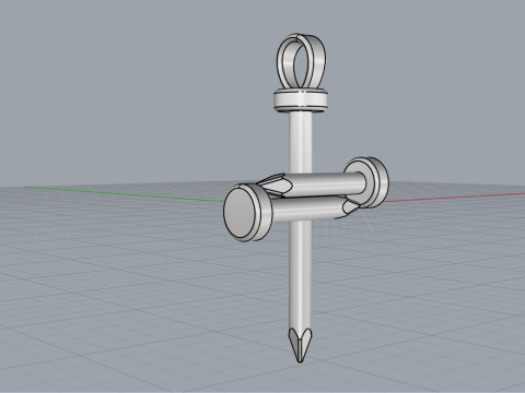 Nagelkreuz Modell 675 3D Druckmodell