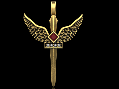 Archangel Michael sword model 673 3D Print Model