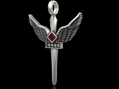 Aartsengel Micha&euml;l zwaard model 673 3D printmodel