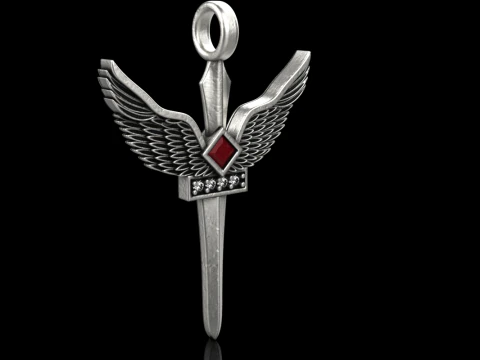 Archangel Michael sword model 673 3D Print Model