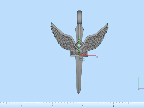 Archangel Michael sword model 673 3D Print Model