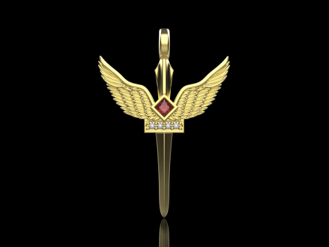 Aartsengel Micha&euml;l zwaard model 673 3D printmodel