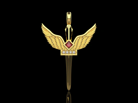 Archangel Michael sword model 673 3D Print Model
