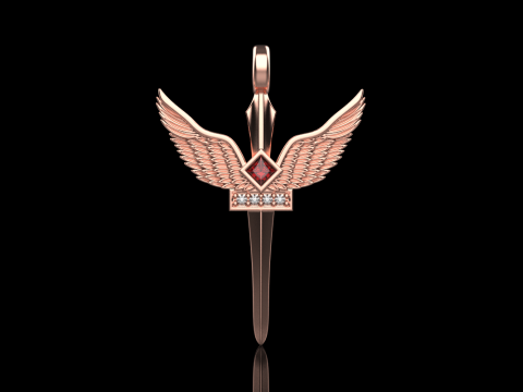 Aartsengel Micha&euml;l zwaard model 673 3D printmodel