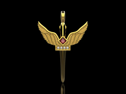 Archangel Michael sword model 673 3D Print Model