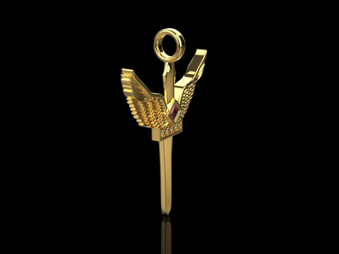 Aartsengel Micha&euml;l zwaard model 673 3D printmodel