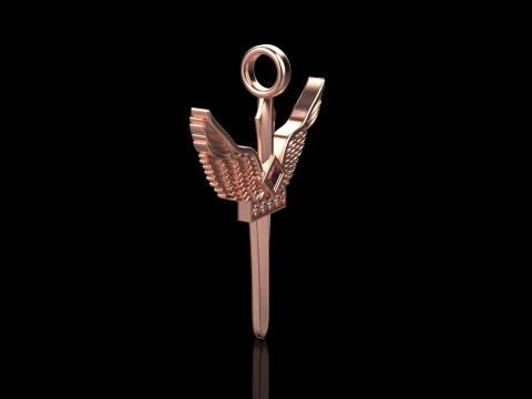 Archangel Michael sword model 673 3D Print Model