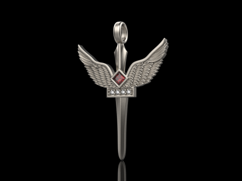 Aartsengel Micha&euml;l zwaard model 673 3D printmodel