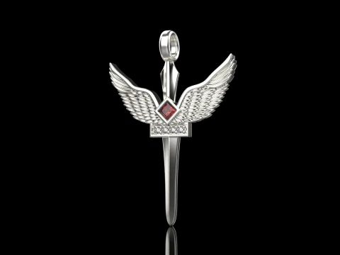 Archangel Michael sword model 673 3D Print Model