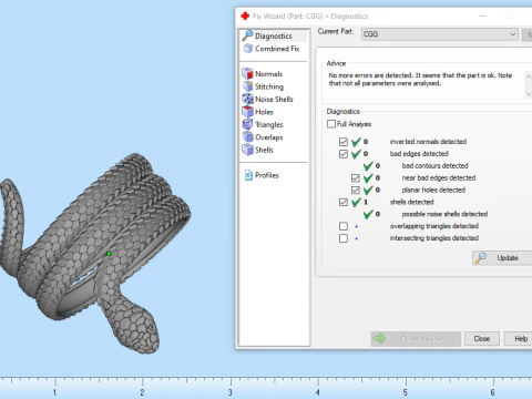 Snake ring model 672 3D Print Model