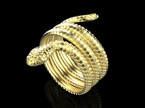 Snake ring model 672 3D Print Model