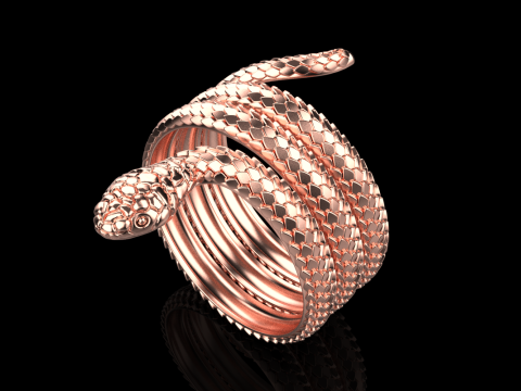 Snake ring model 672 3D Print Model