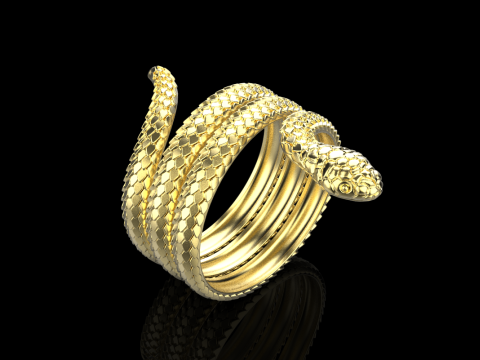 Snake ring model 672 3D Print Model