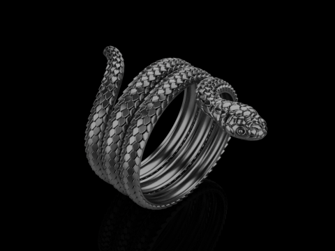 Snake ring model 672 3D Print Model
