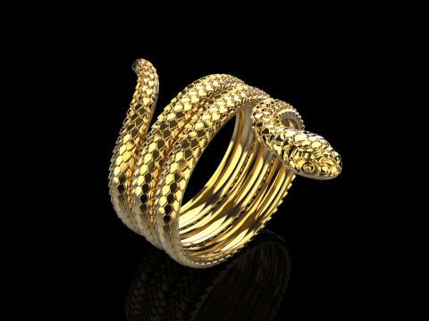 Snake ring model 672 3D Print Model