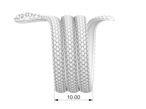 Snake ring model 672 3D Print Model