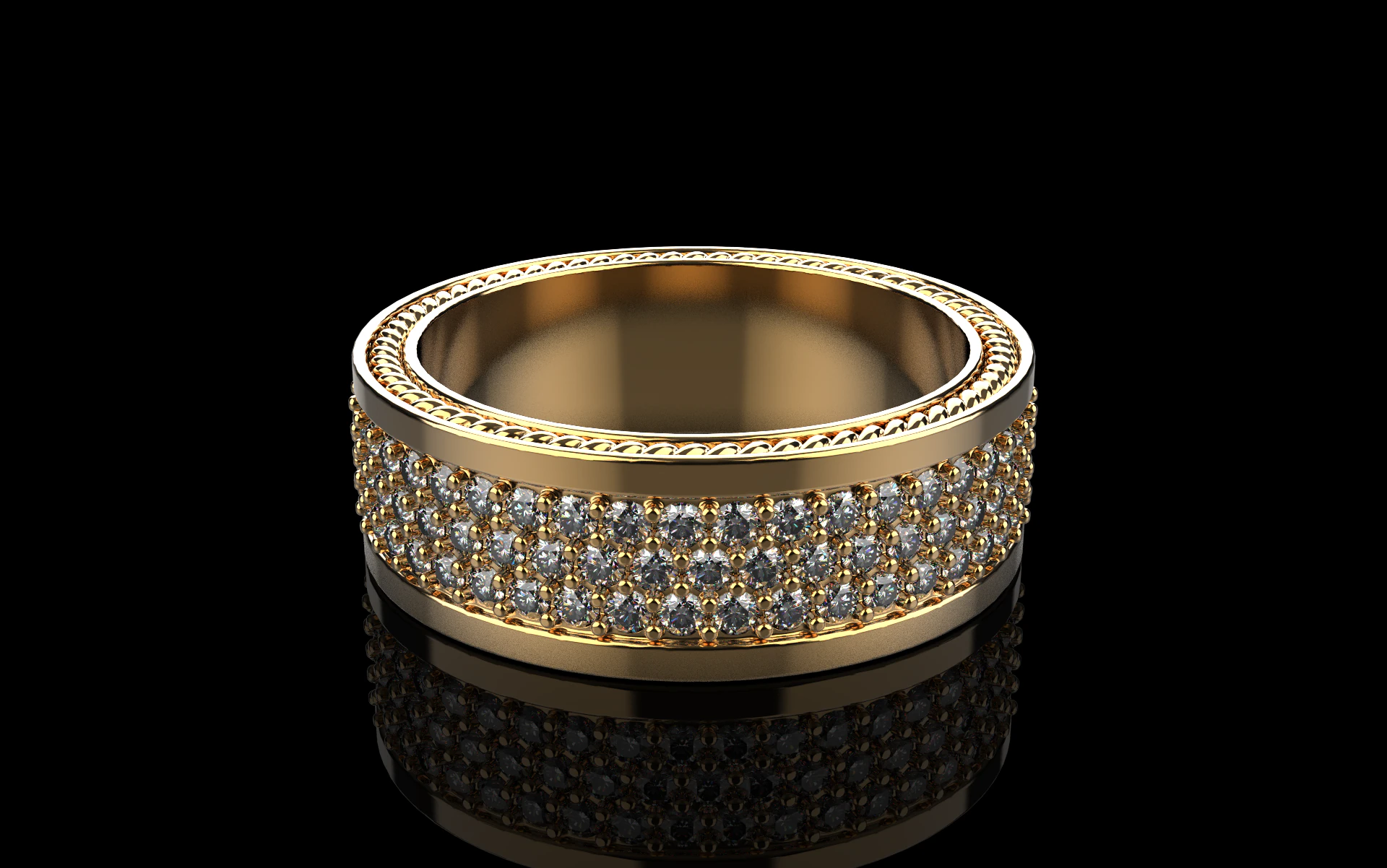 Wedding rings model 670 3D Print Model .c4d .max .obj .3ds .fbx .stl .blend 
