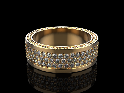 Wedding rings model 670 3D Print Model
