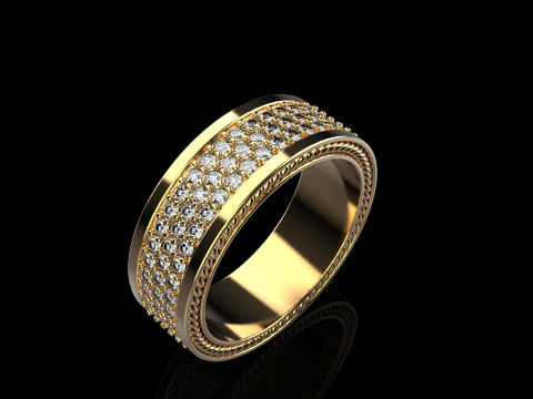 Wedding rings model 670 3D Print Model