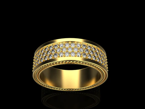 Wedding rings model 670 3D Print Model
