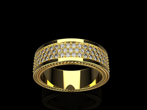Wedding rings model 670 3D Print Model