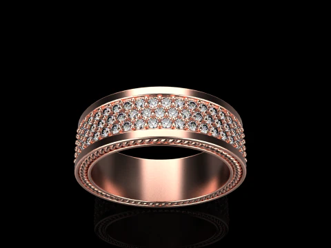 Wedding rings model 670 3D Print Model