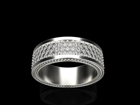 Wedding rings model 670 3D Print Model