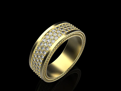 Wedding rings model 670 3D Print Model