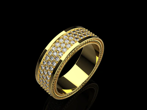 Wedding rings model 670 3D Print Model
