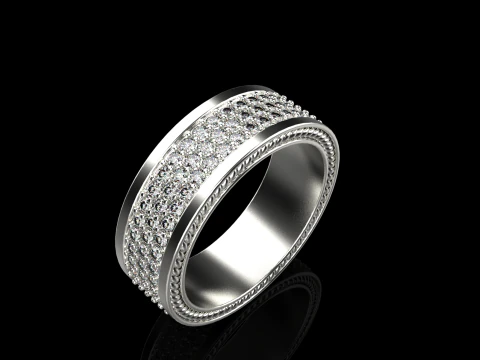Wedding rings model 670 3D Print Model