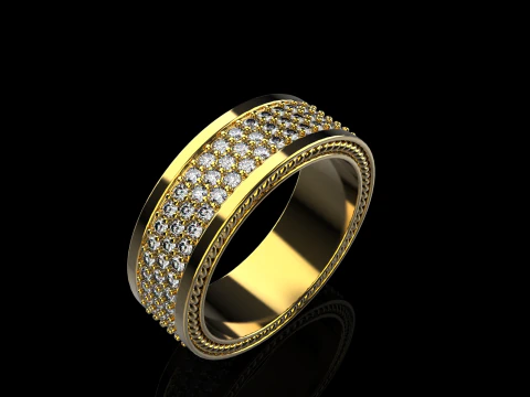 Wedding rings model 670 3D Print Model